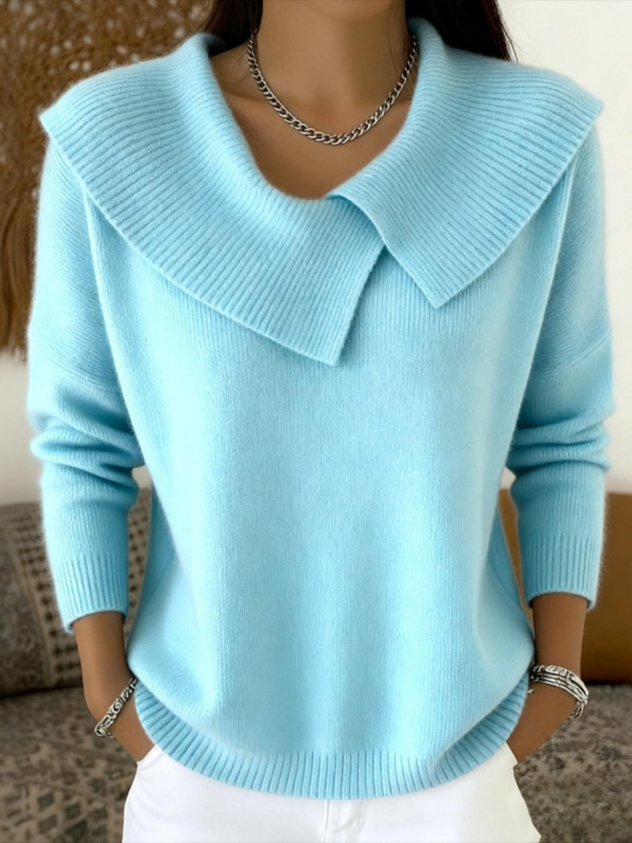 Giuliana™ | Maglia Calda con Colletto Morbido