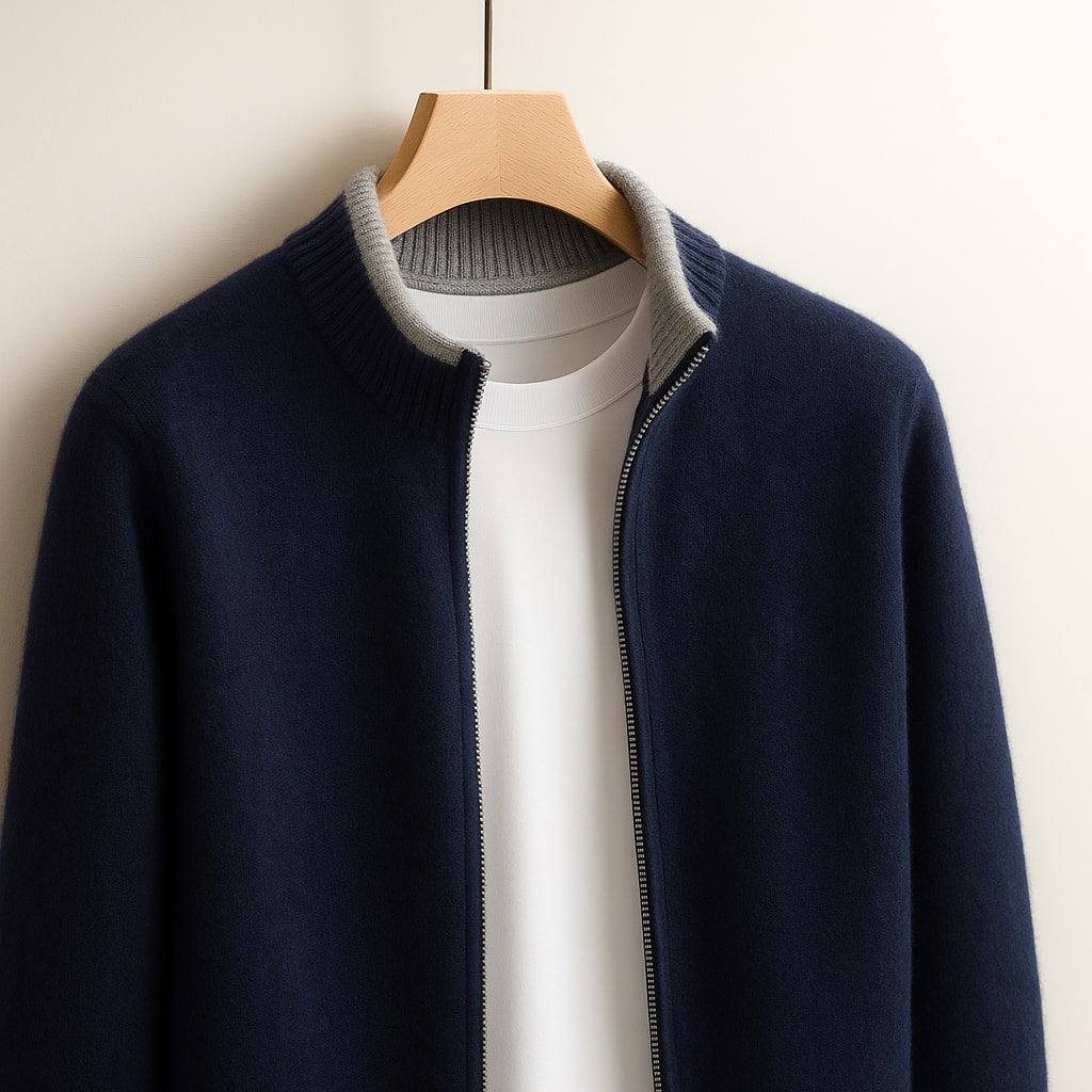 Mariano™ | Giacca In Maglia Con Zip