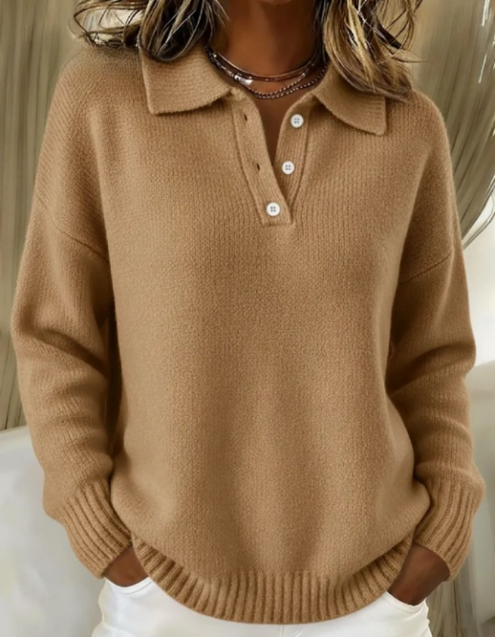 Amalia™ | Maglione polo casual da tutti i giorni
