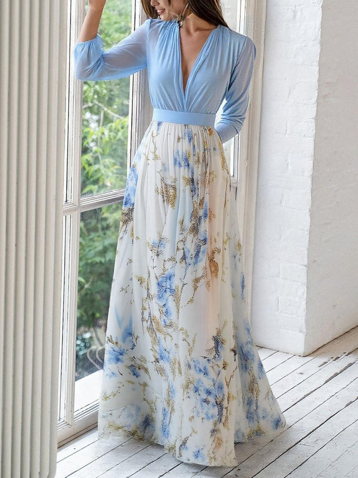 Peniel™ | Abito Maxi Floreale Elegante
