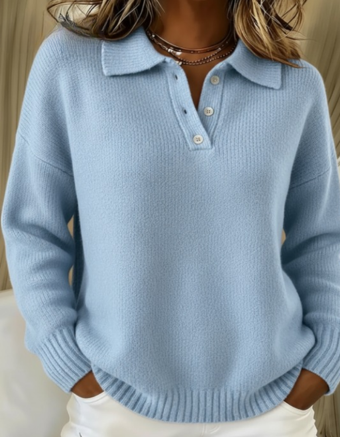 Amalia™ | Maglione polo casual da tutti i giorni