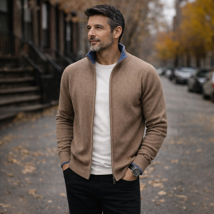 Mariano™ | Giacca In Maglia Con Zip