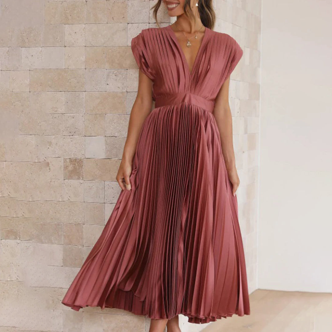 Marni™ | Abito Midi Plissettato Senza Tempo