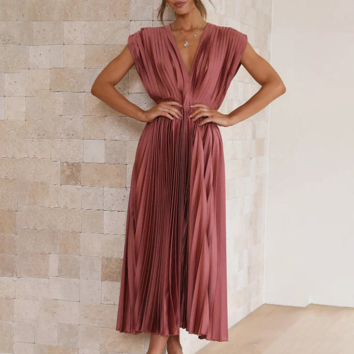 Marni™ | Abito Midi Plissettato Senza Tempo