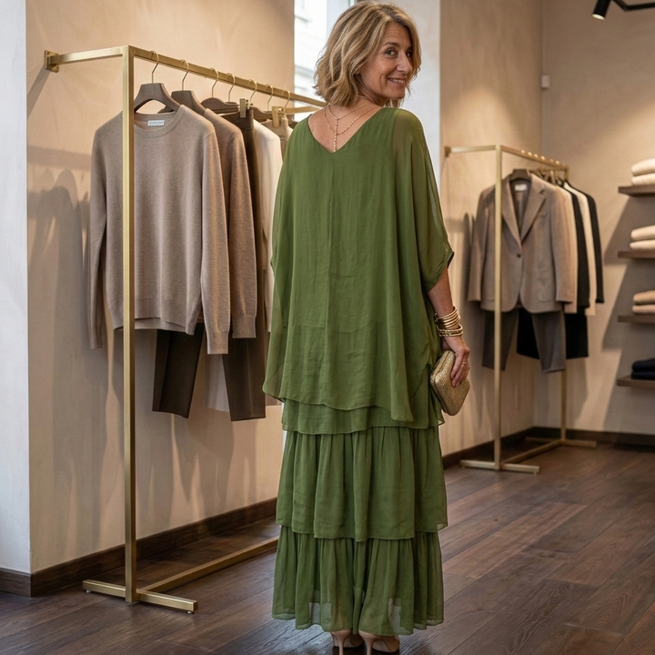Lara | Abito Maxi Elegante e Fluido