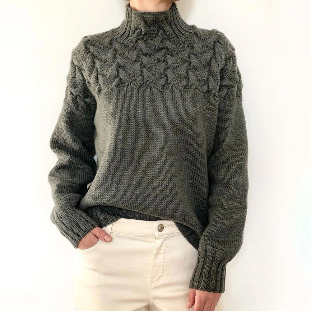 Elvira™ | Caldo dolcevita lavorato a maglia