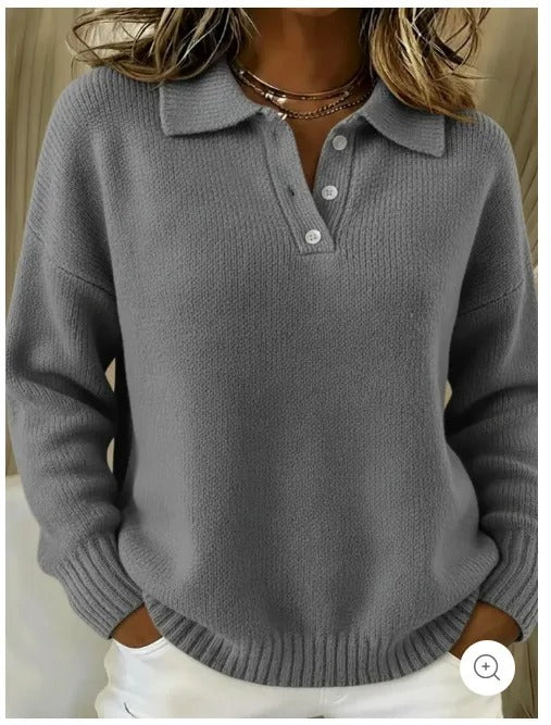 Amalia™ | Maglione polo casual da tutti i giorni