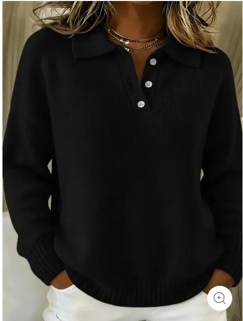 Amalia™ | Maglione polo casual da tutti i giorni