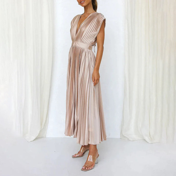 Marni™ | Abito Midi Plissettato Senza Tempo