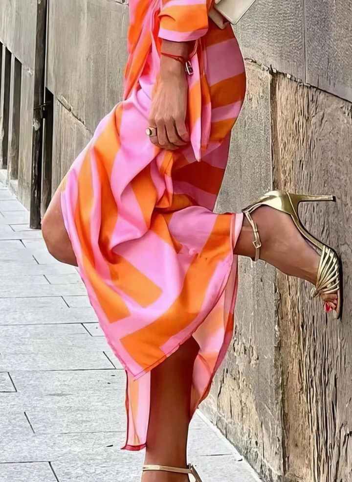 Amelia™ | Vestito Avvolgente Stampato