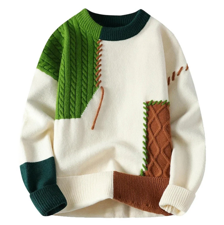 Verre Blanc™  | Maglione patchwork alla moda