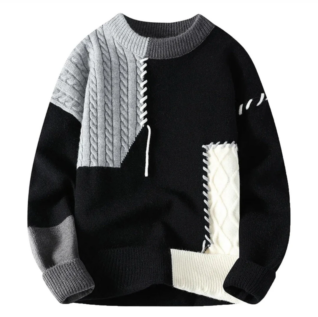 Verre Blanc™  | Maglione patchwork alla moda