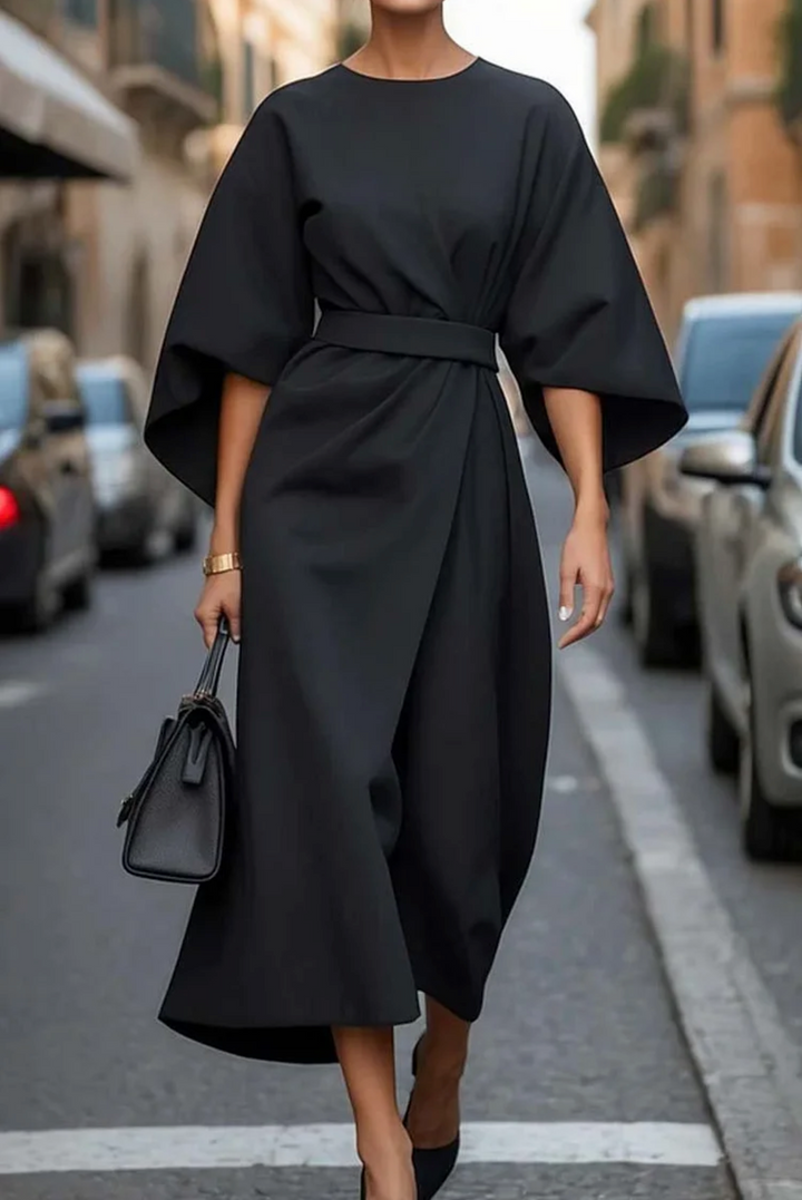 Matzliah™ | Elegante Abito con Maniche a Lanterna