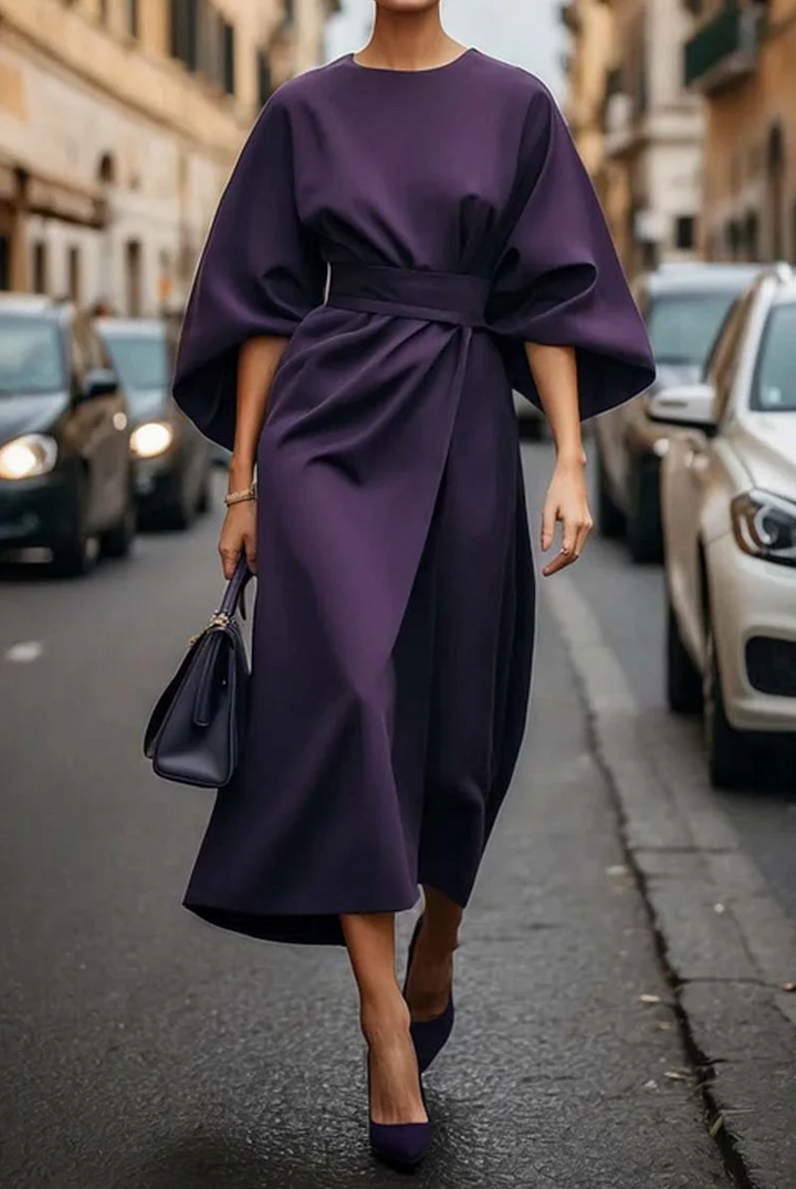 Matzliah™ | Elegante Abito con Maniche a Lanterna