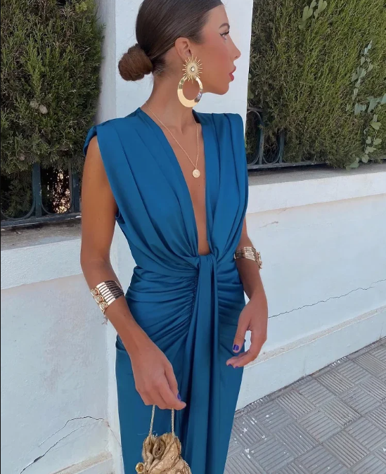 Sophia™ | Abito Elegante Plissettato