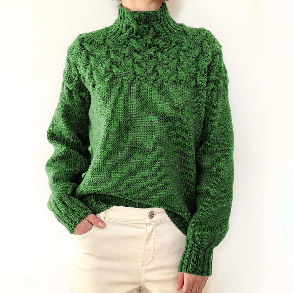 Elvira™ | Caldo dolcevita lavorato a maglia