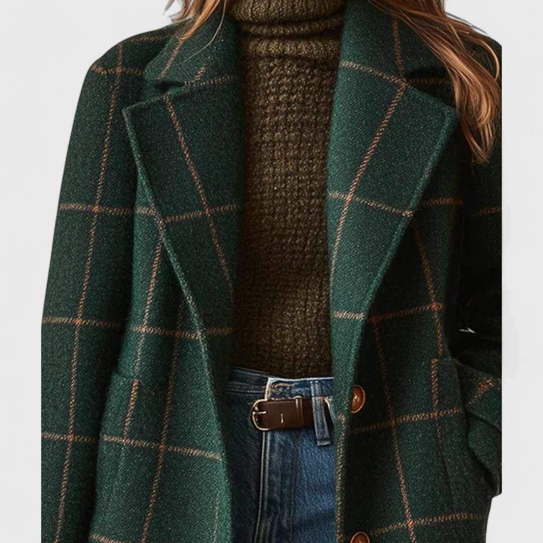 Sally – Cappotto a Quadri Classico