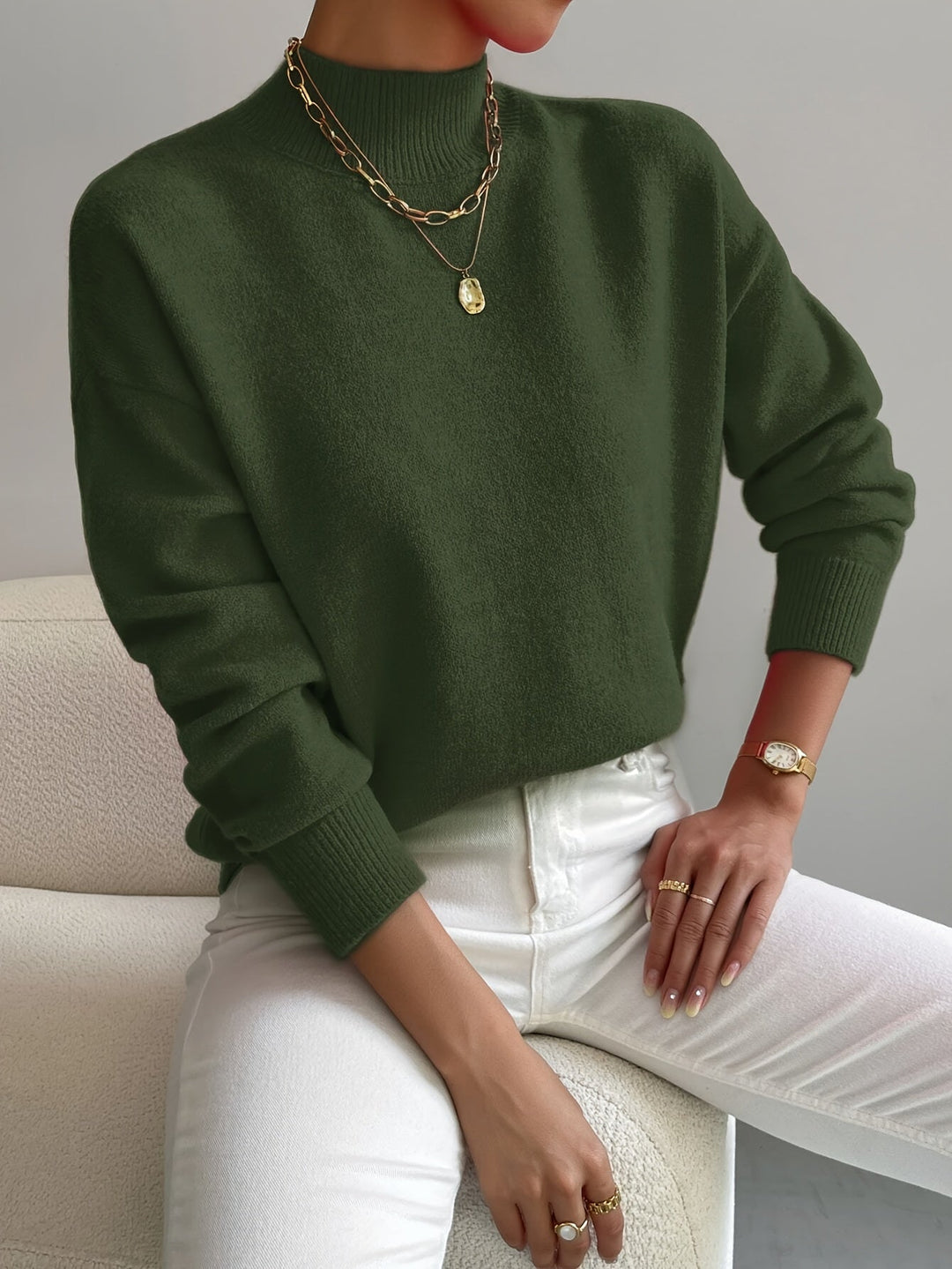 Sara™ | Maglione a Collo Alto