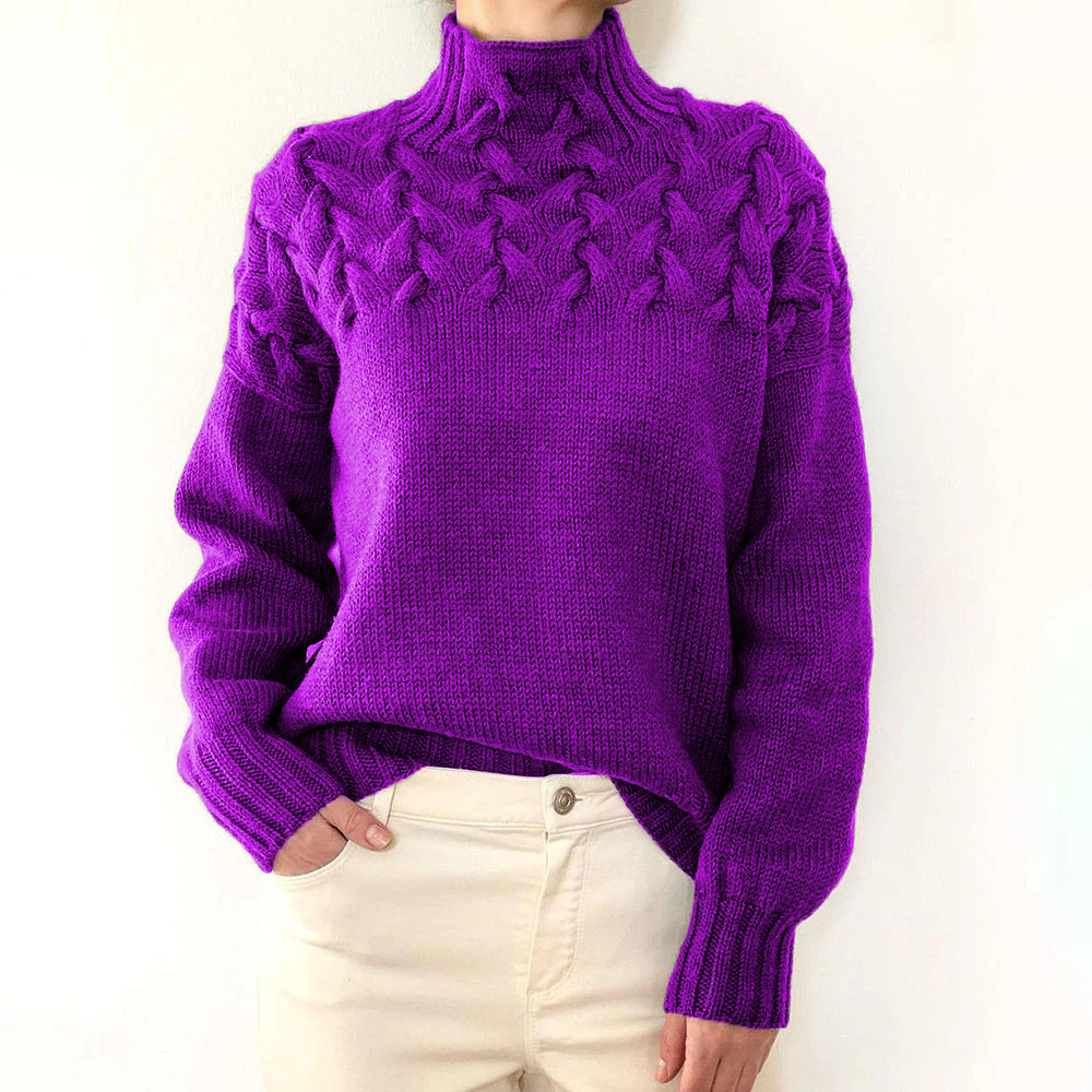 Elvira™ | Caldo dolcevita lavorato a maglia