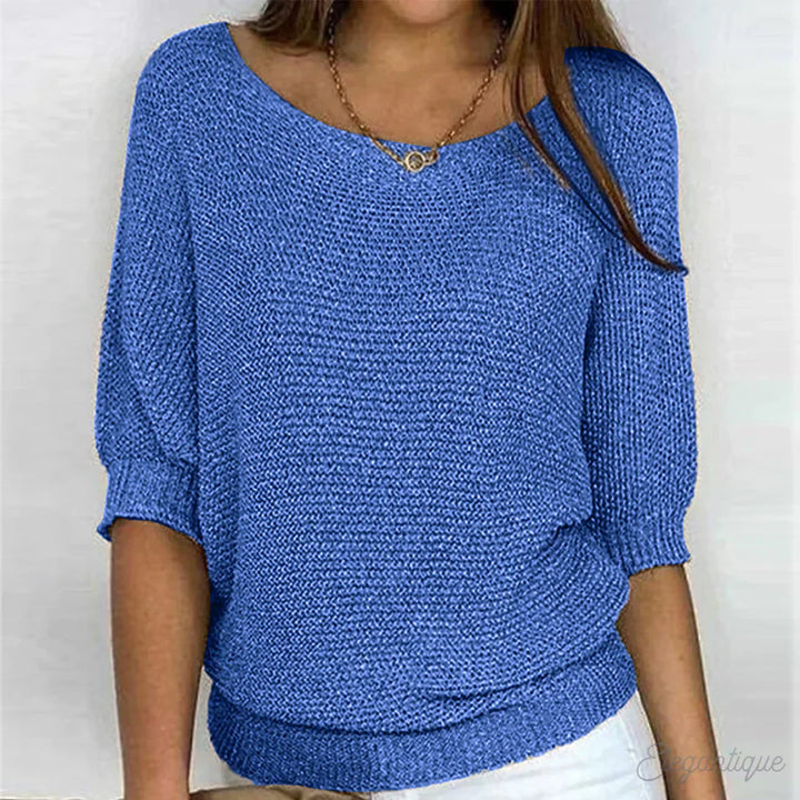 ARIANNA|TOP IN MAGLIA RILASSATO