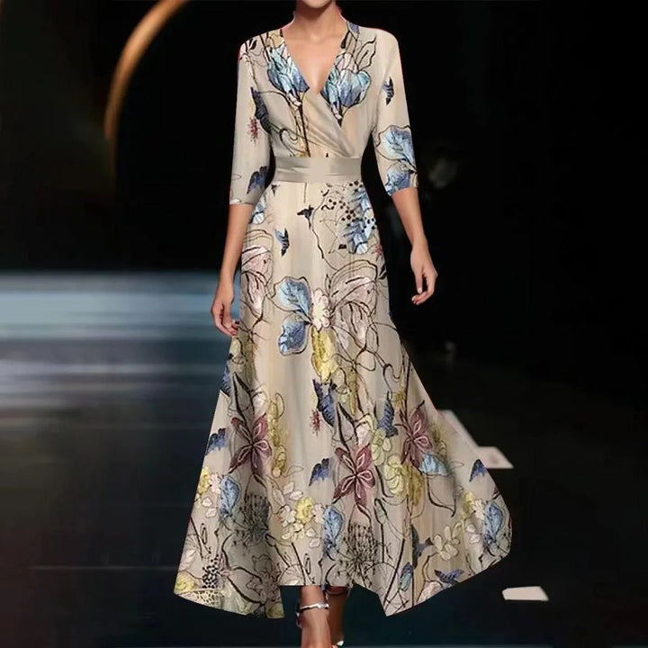 Aria™ | Vestito Chic con Stampa Floreale
